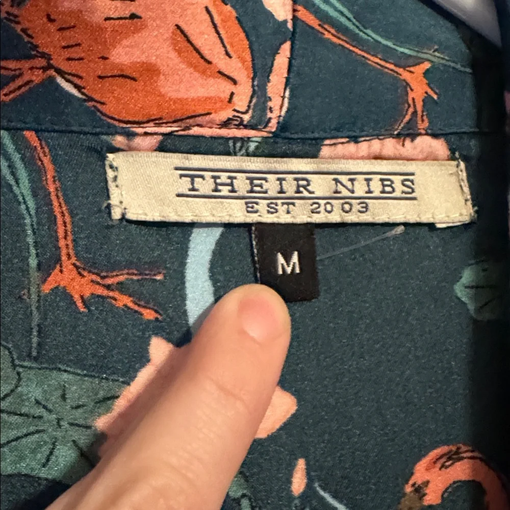 Their Nibs Flamingo and Floral satin-style dressing robe or duster - Picture 4 of 7